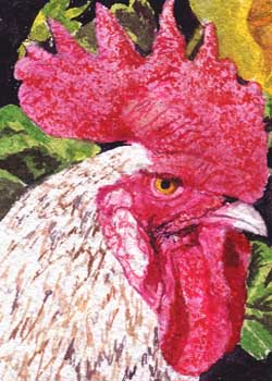 "I'm In Charge" by Beverly Larson, Oregon WI - Watercolor - SOLD